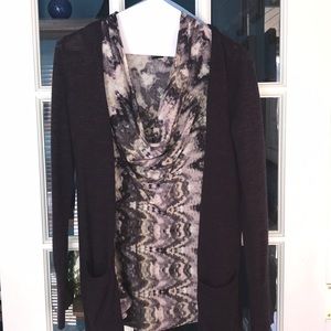 Purple sweater and unique top